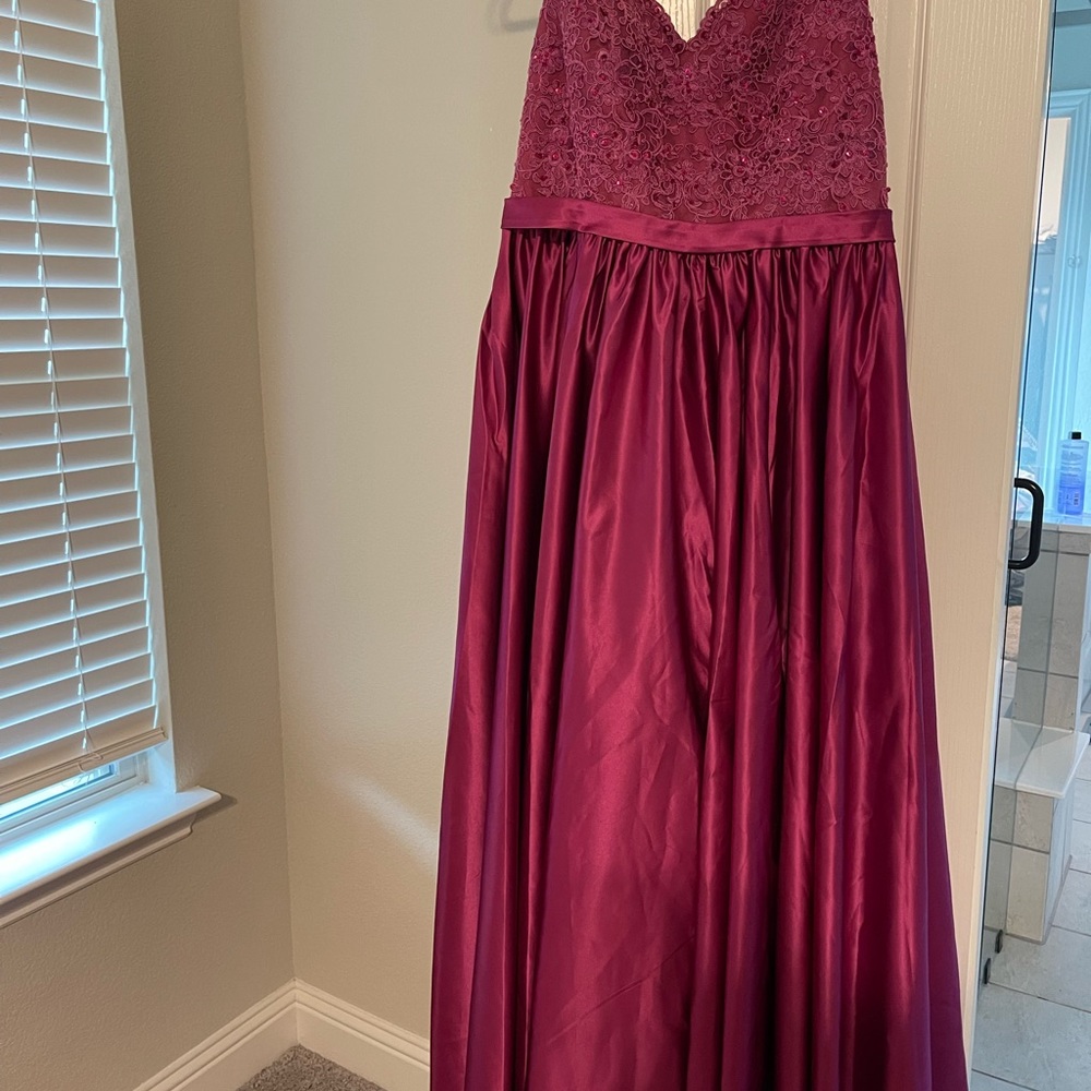 JJs dress Ball-Gown/Princess V-Neck  Dress With Beading Sequins in  “orchid